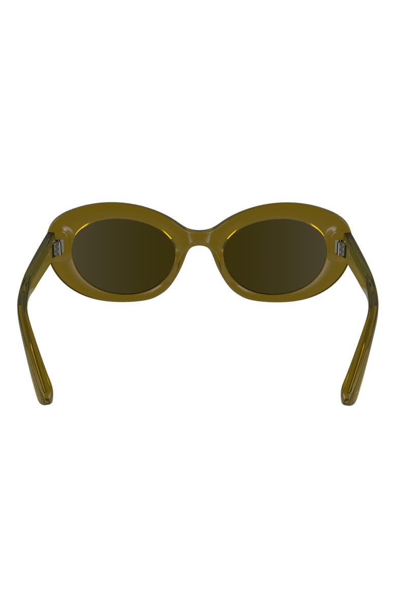 Longchamp Le Pliage 50mm Oval Sunglasses, Alternate, color, Transparent Brown