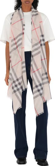 Burberry Giant Check Print Wool & Silk Scarf | Nordstrom