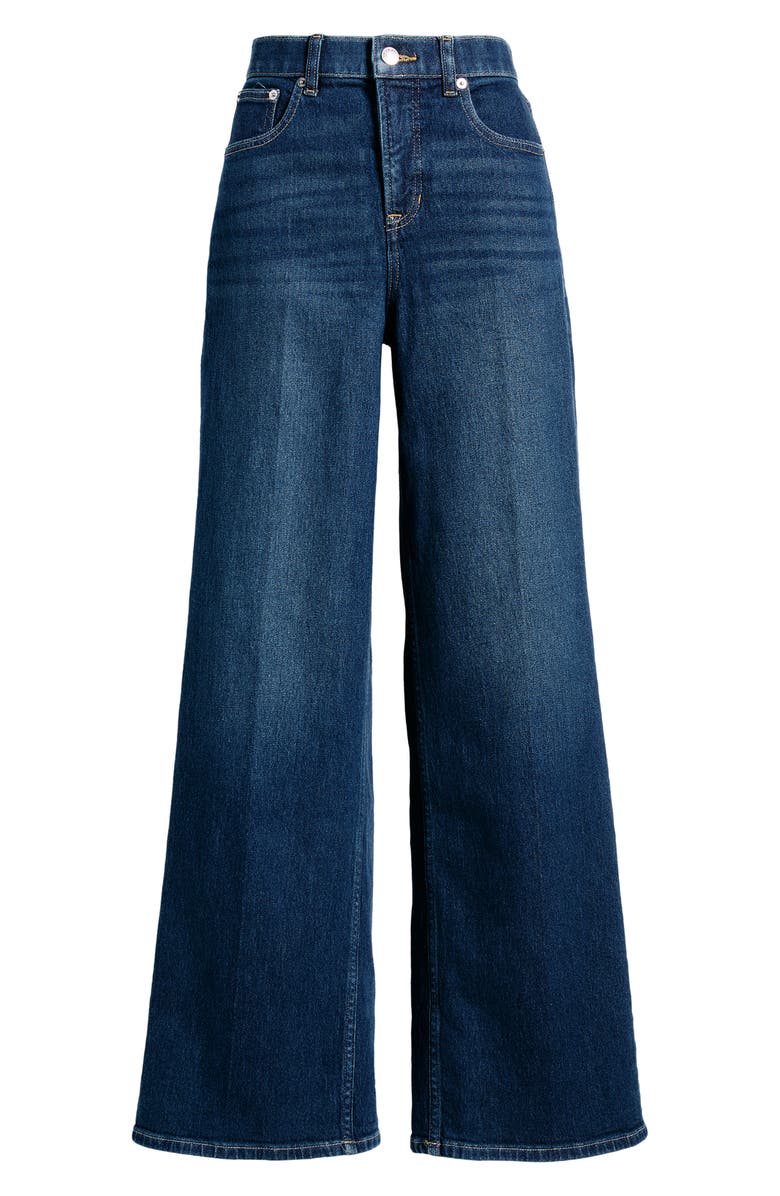SPANX<sup>®</sup> SPANXshape<sup>™</sup> Authentic 360 High Waist Wide Leg Jeans, Main, color, Adriatic Blue