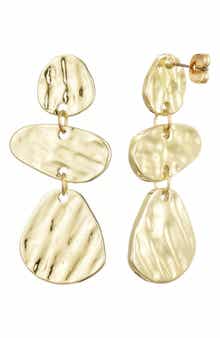 Adornia Miro Textured Drop Earrings