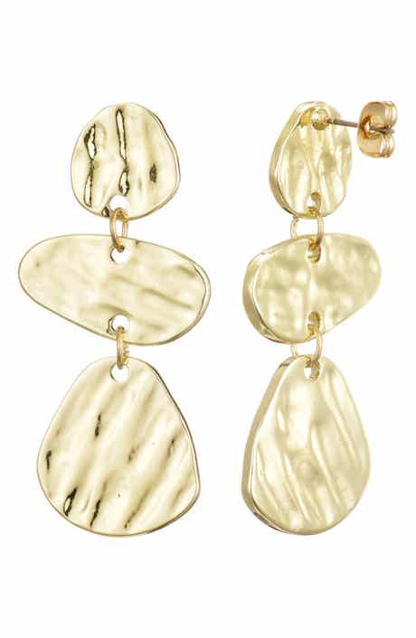 Adornia Miro Textured Drop Earrings