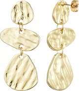 Adornia Miro Textured Drop Earrings