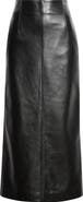 TOTEME Straight Leather Skirt