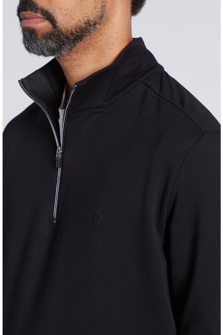 Mario Quarter Zip Sweatshirt, Alternate, color, BLACK