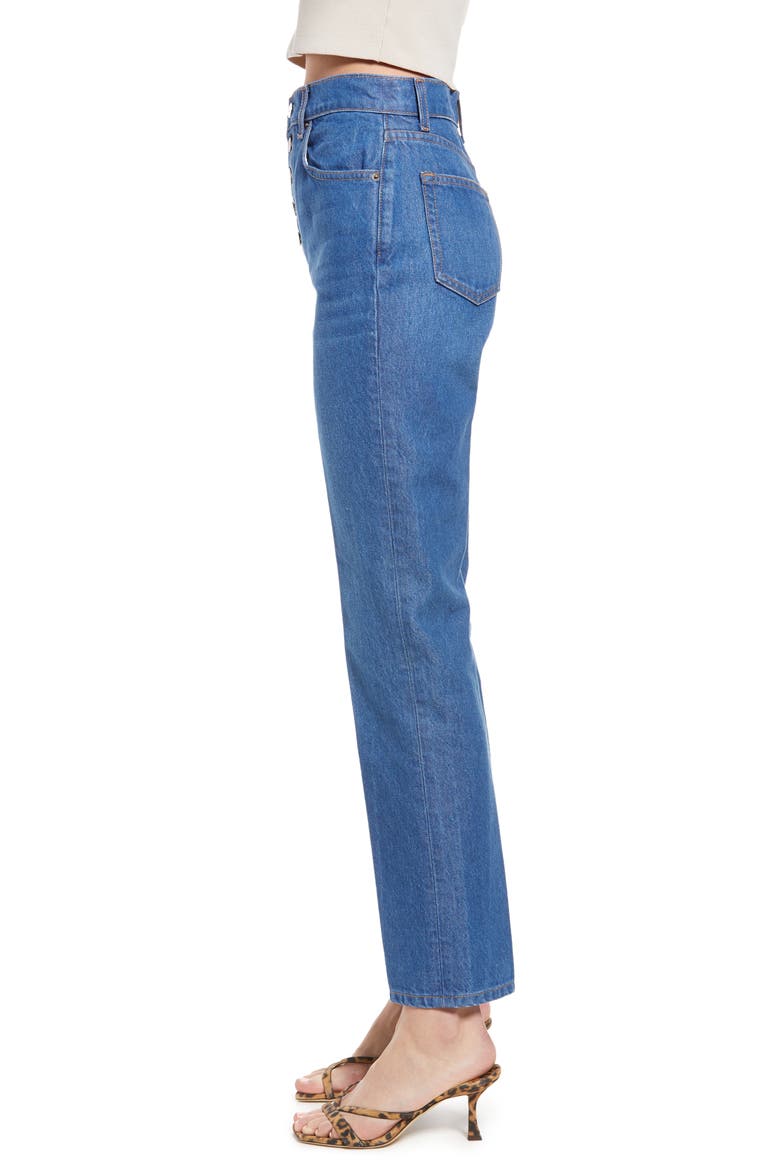 Cynthia High Waist Button Fly Jeans, Alternate, color, ZENIA