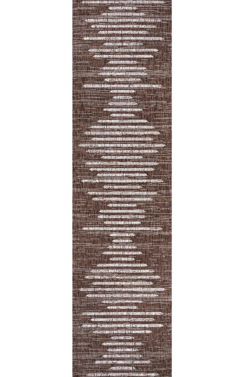 Zolak Berber Stripe Geometric Indoor/Outdoor Area Rug