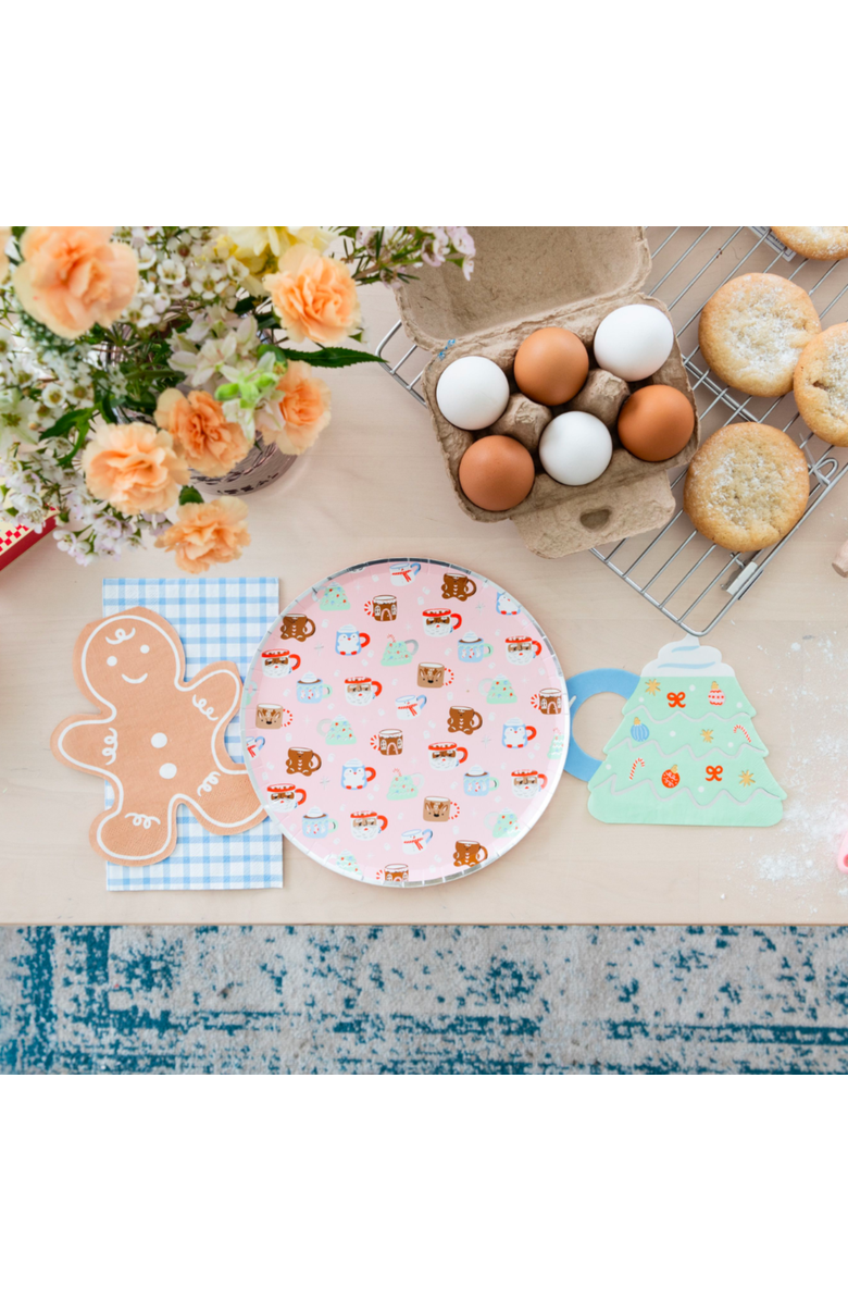 Daydream Society Baking Spirits Bright Gingerbread Man Christmas Large Napkins, Alternate, color, Assorted Pre-Pack