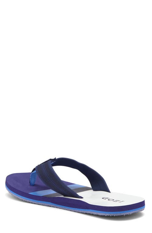 Izod Stripe Flip Flop In Navy