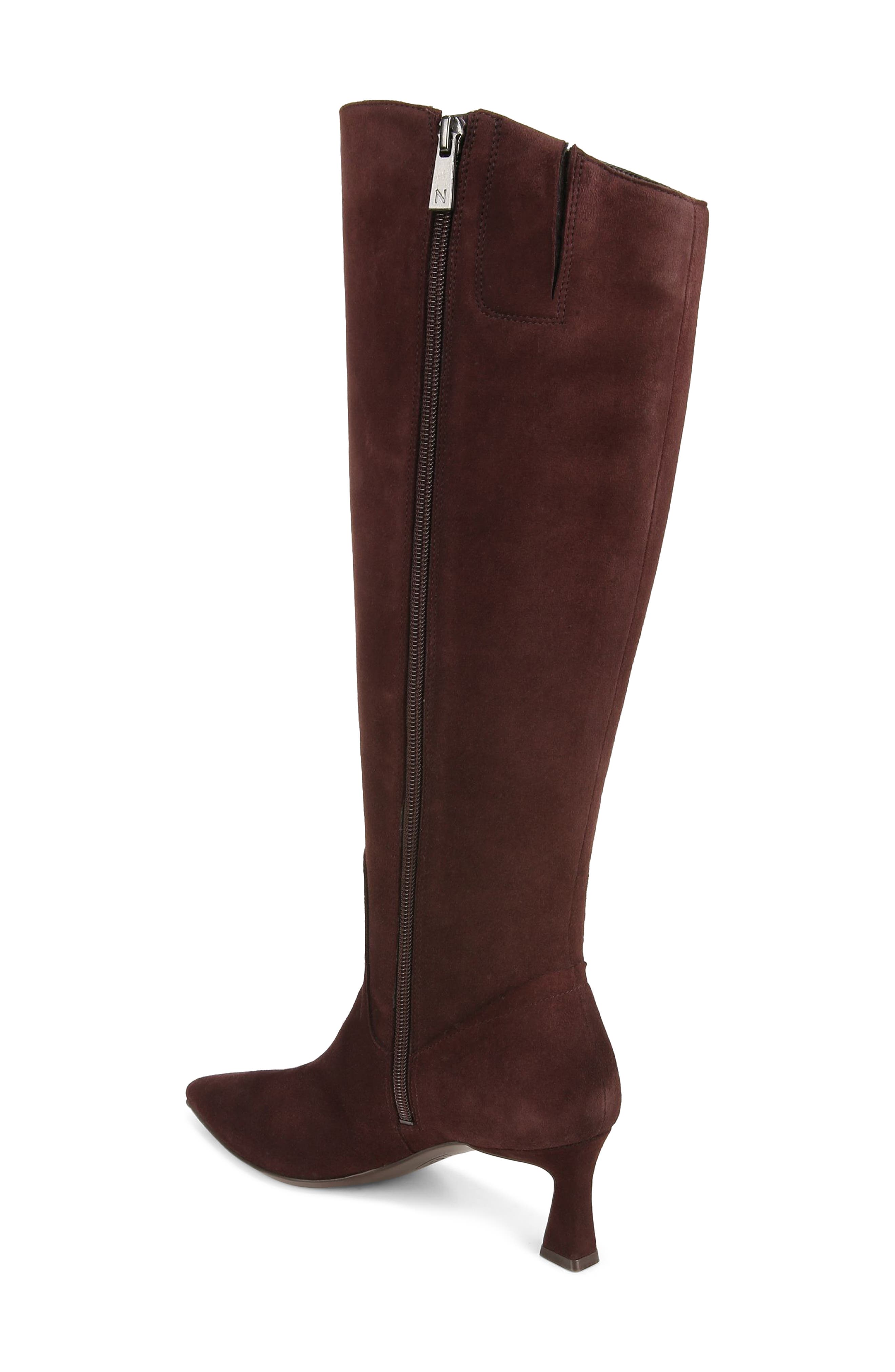 Deesha Knee High Boot, Alternate, color, MAHOGANY BROWN SUEDE