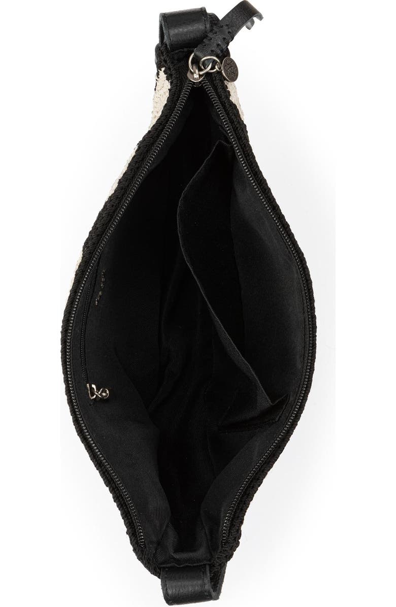 The Sak Tess Sling Crochet Bag, Alternate, color, Black Stripe