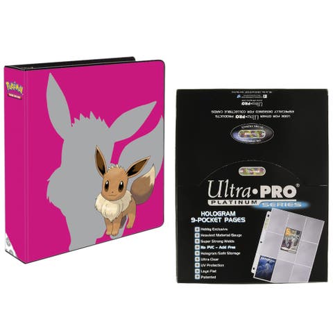 Eevee 2 Inch Album with 100 Ultra Pro Platinum 9 Pocket Sheets