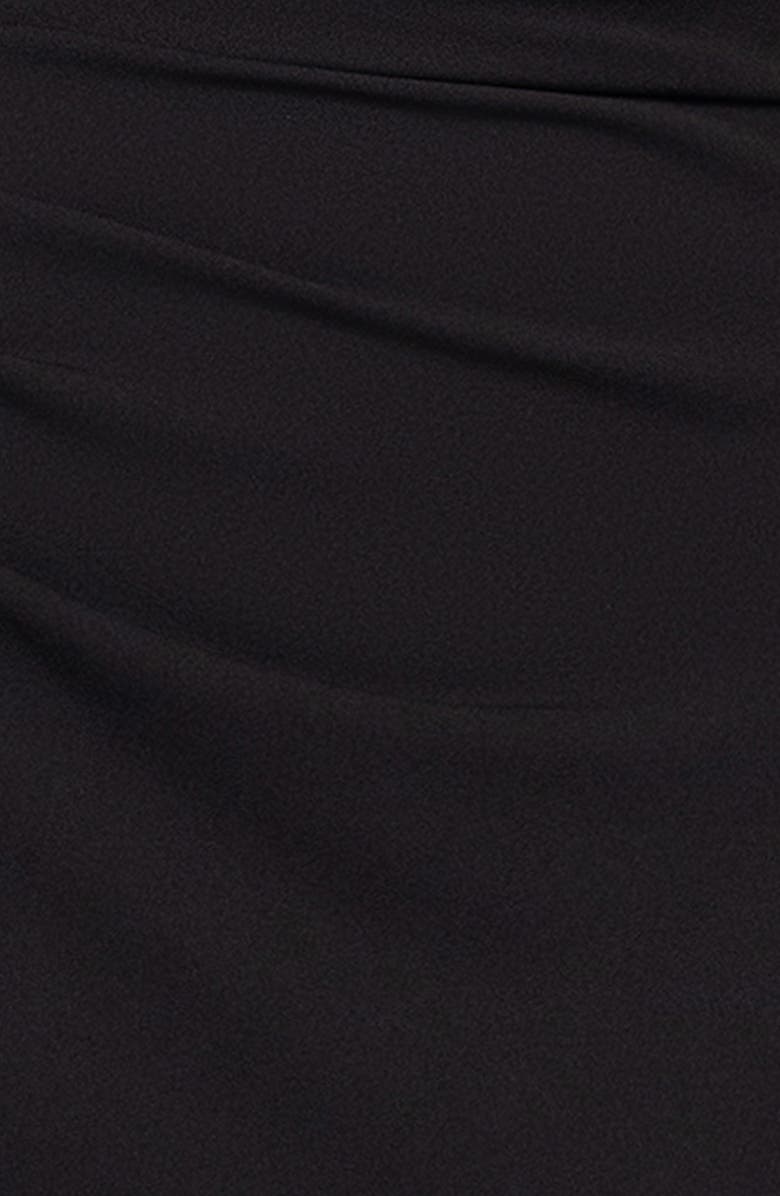 Xscape Evenings Halter Neck Scuba Crepe Sheath Gown, Alternate, color, Black