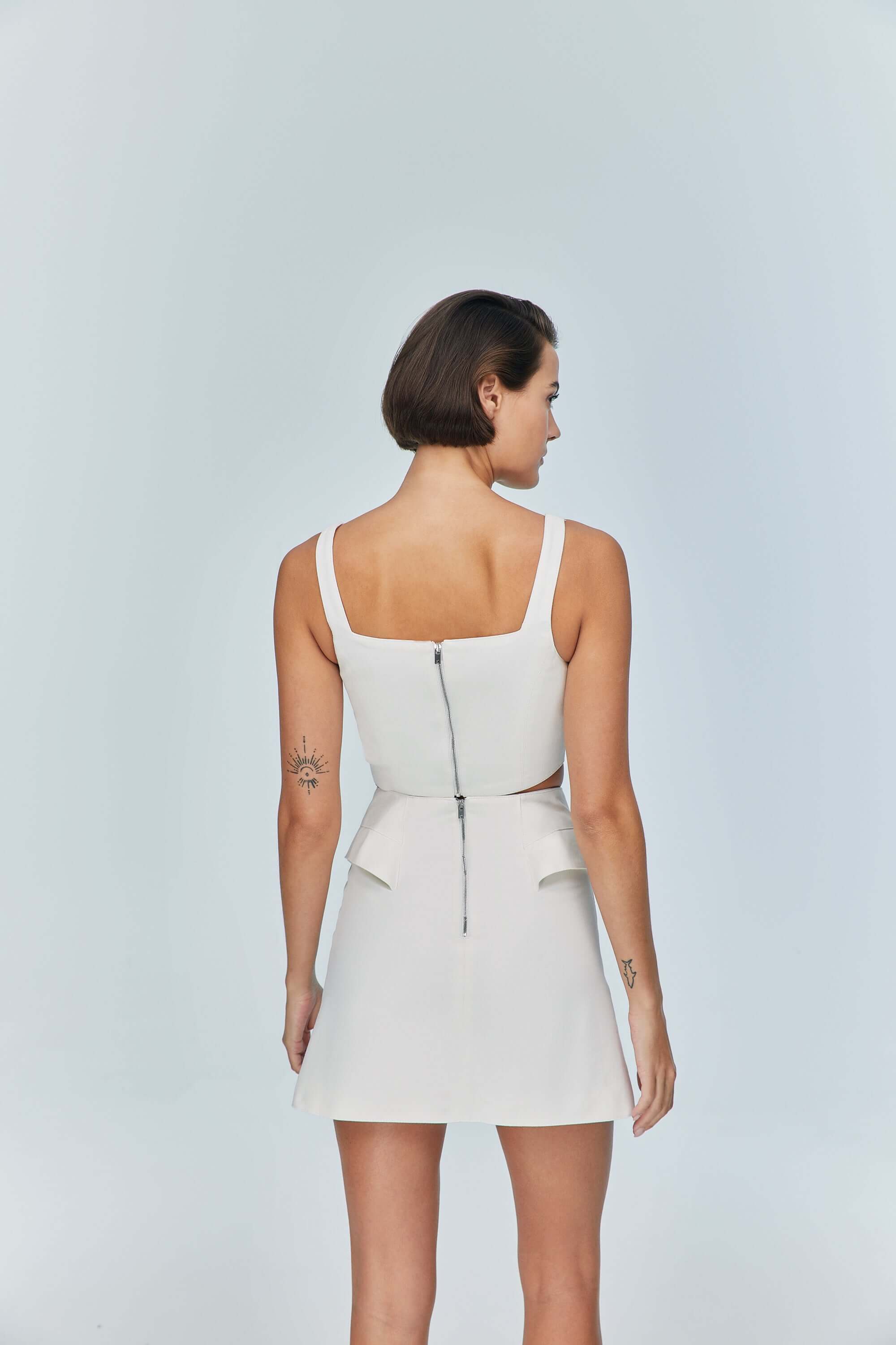 Ron 3D Denim Mini Skirt - image 2