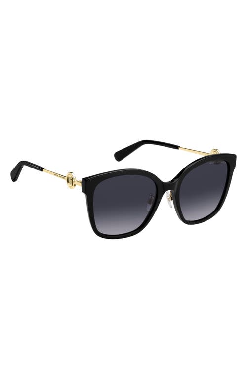 Marc Jacobs 56mm Square Sunglasses In Black