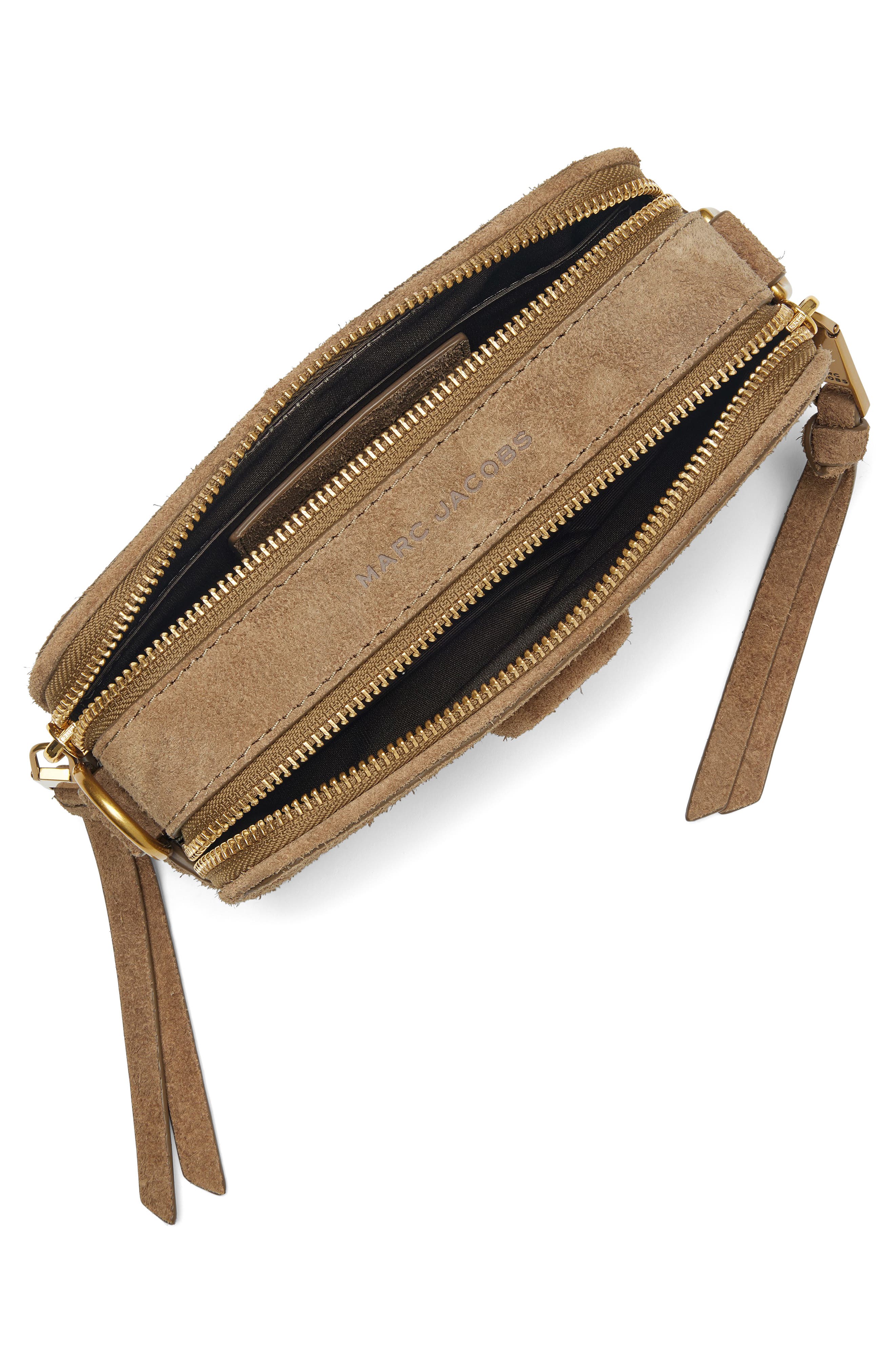 The Floral Print Snapshot Crossbody Bag, Alternate, color, HAZELNUT