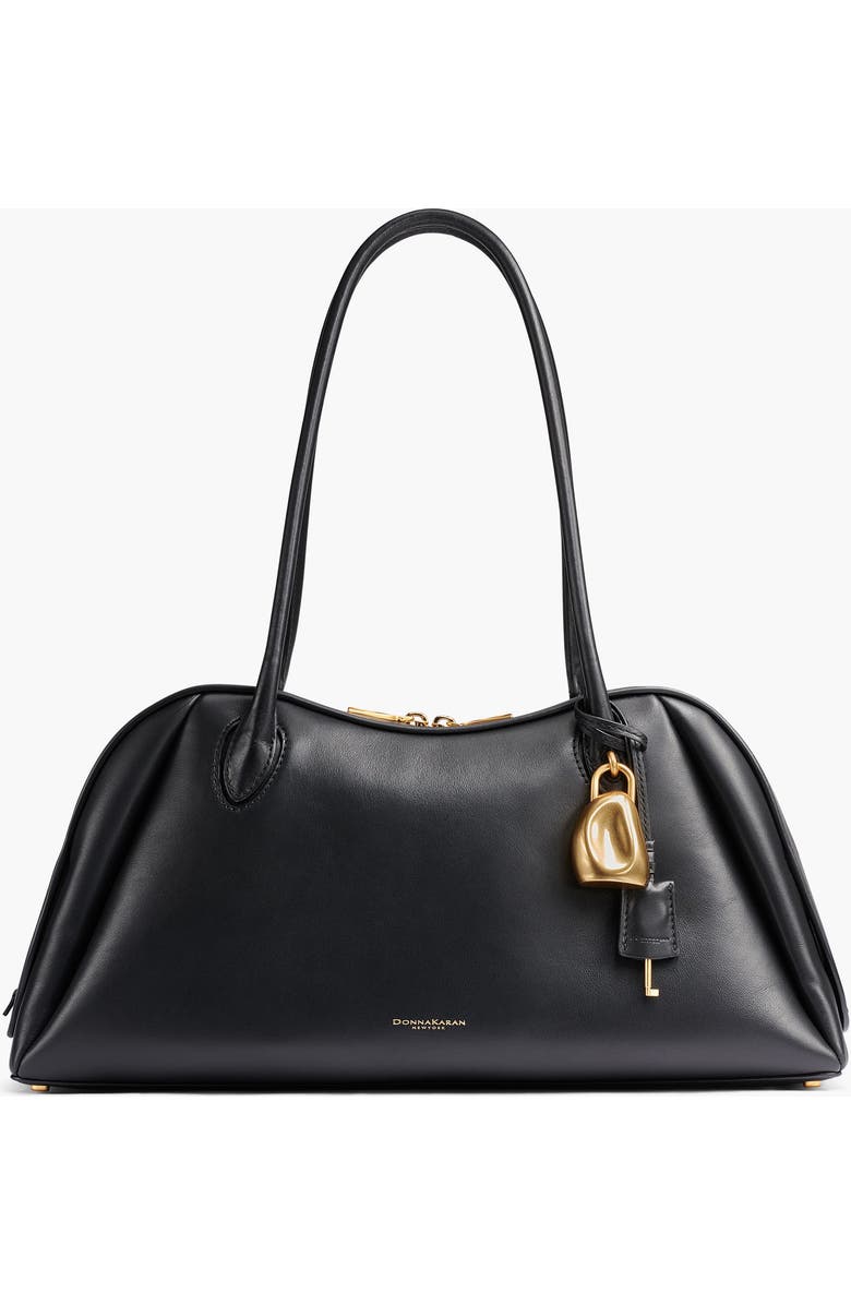 Donna Karan New York Terry Large Shoulder, Main, color, Black