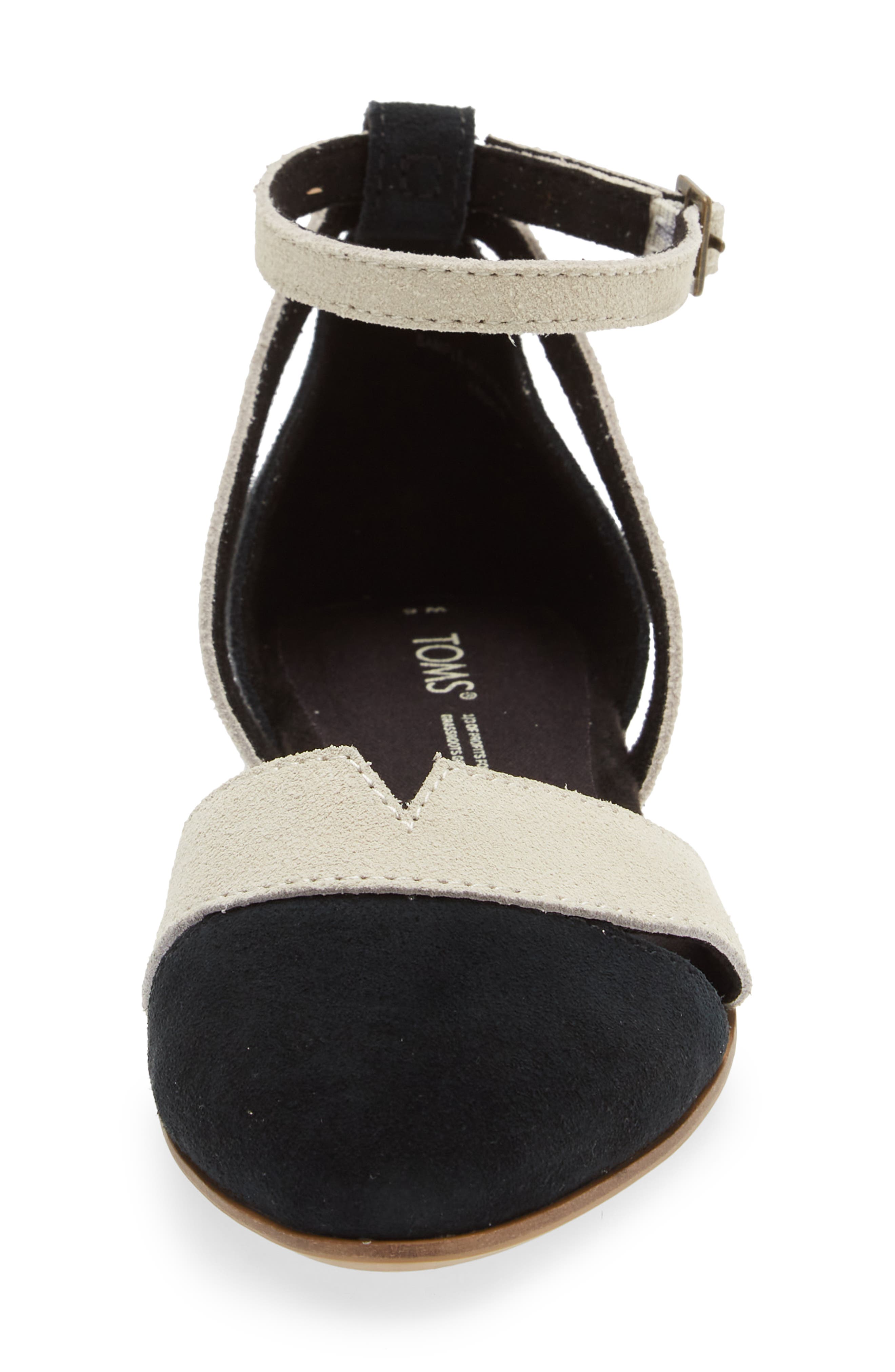 TOMS Juliannah Ankle Strap d'Orsay Flat, Alternate, color, 