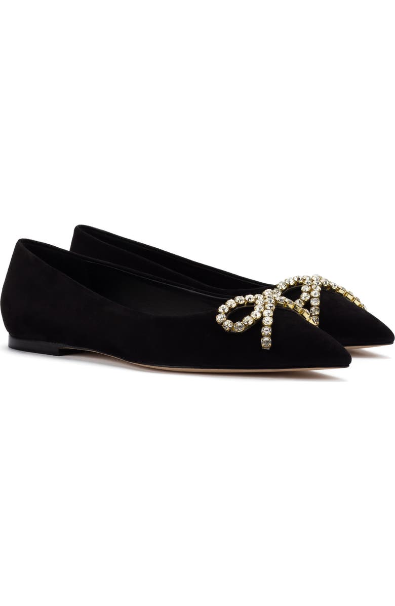 Larroudé Lee Pointed Toe Flat, Main, color,