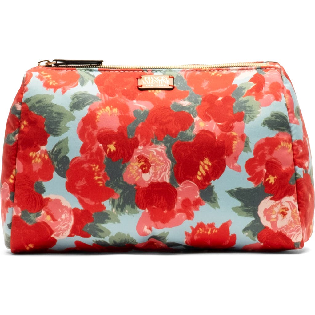 Frances Valentine Large Cosmetic Bag In Red