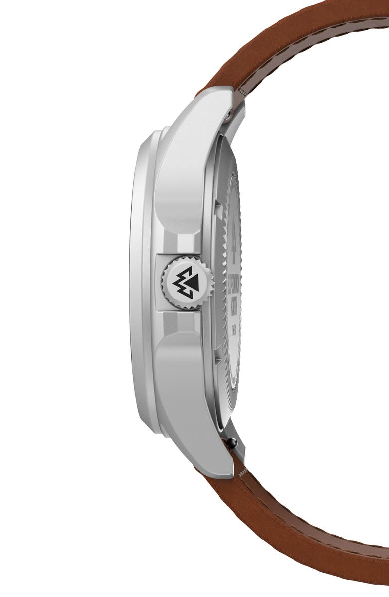 Timex<sup>®</sup> Expedition North Field Post Solar Leather Strap Watch, 41mm, Alternate, color, 