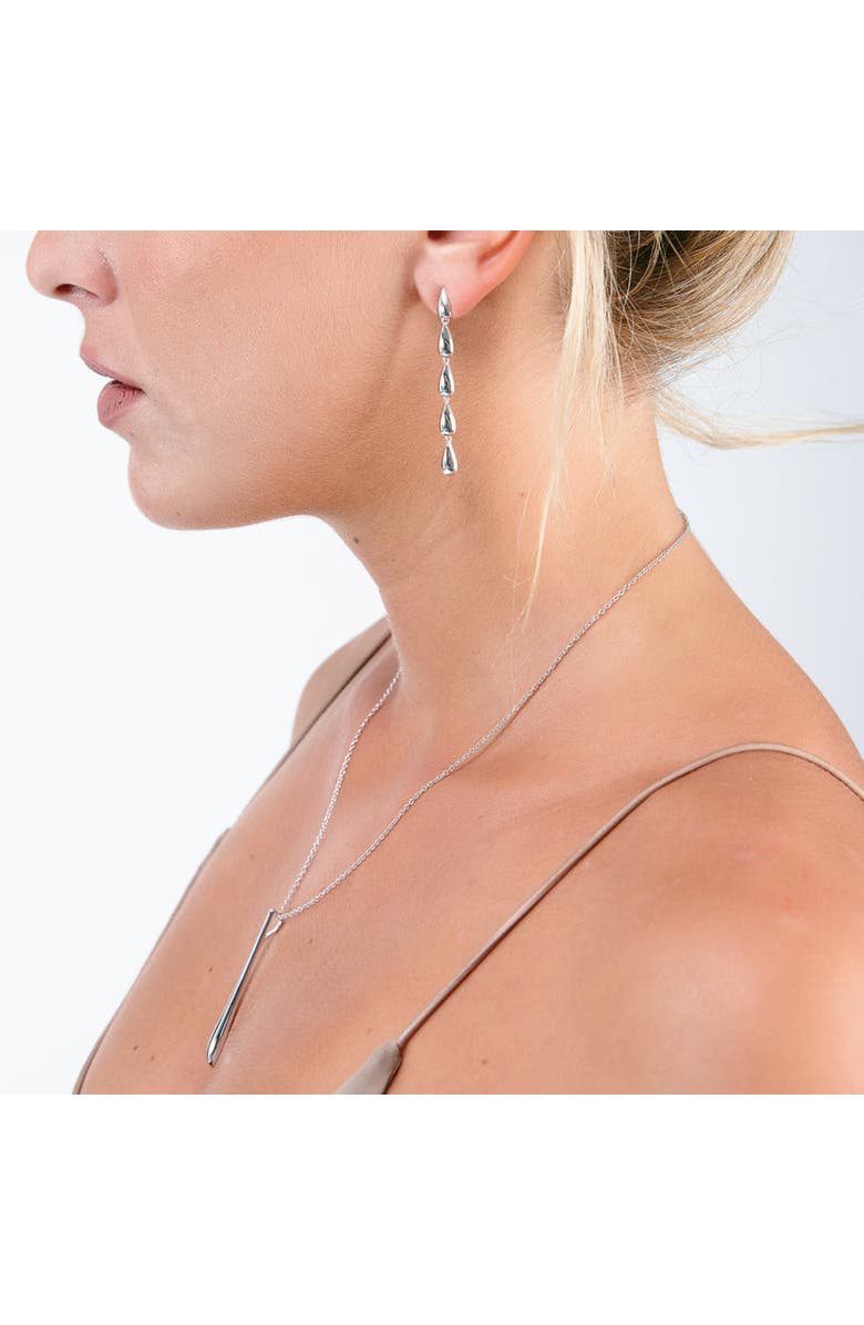 Lucy Quartermaine Solid Tear Drop Pendant, Alternate, color, Sterling Silver