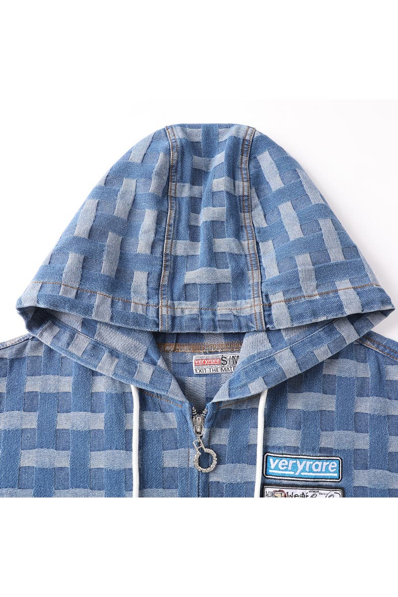 Criss-cross Hoodie, Alternate, color, Blue