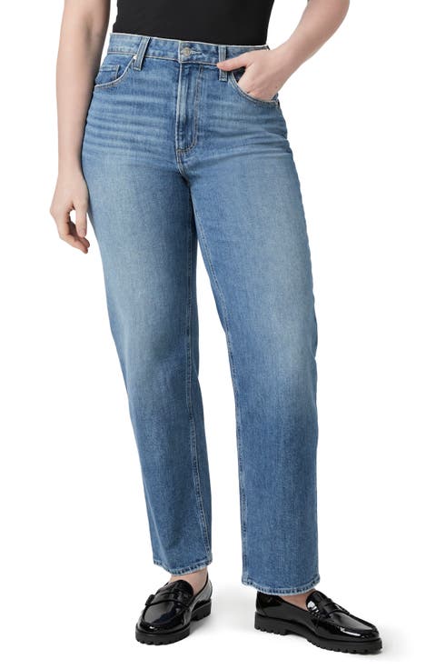 Heartthrob Curvy High Waist Straight Leg Jeans (Stefania Distressed)