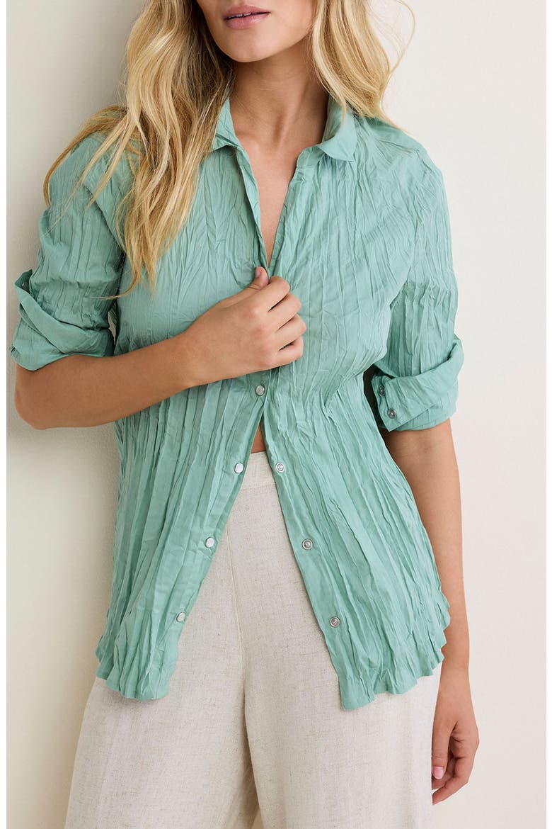 Core Cotton Long Sleeve Button-Up Shirt, Alternate, color, LAUREL