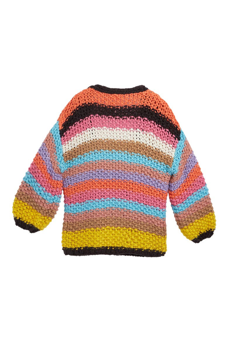 Mayflower Stripe Crochet Cardigan, Alternate, color, MULTI