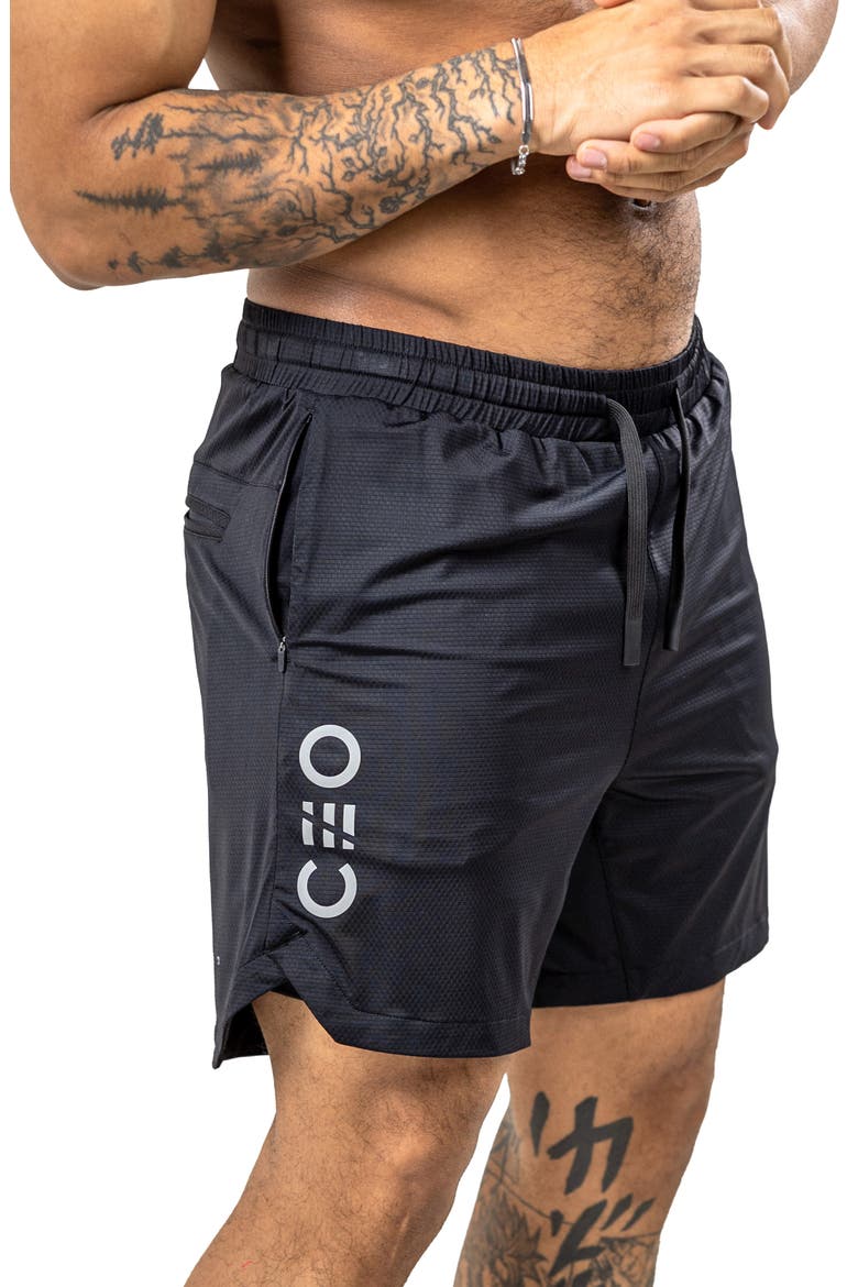 Performance Athletic Mesh Shorts, Alternate, color, BLACK