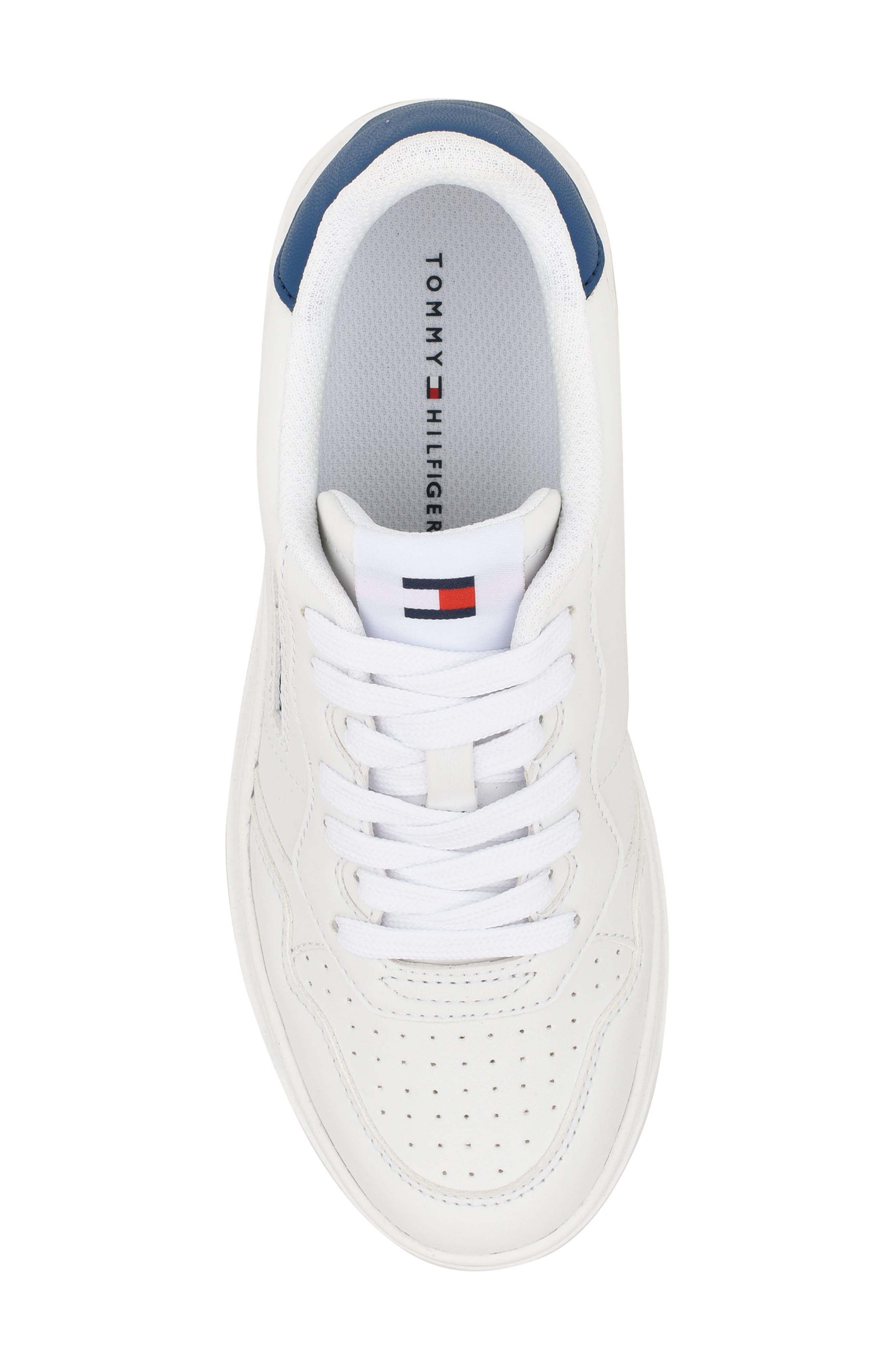 Tommy Hilfiger Dunner Platform Sneaker, Alternate, color, White/Blue