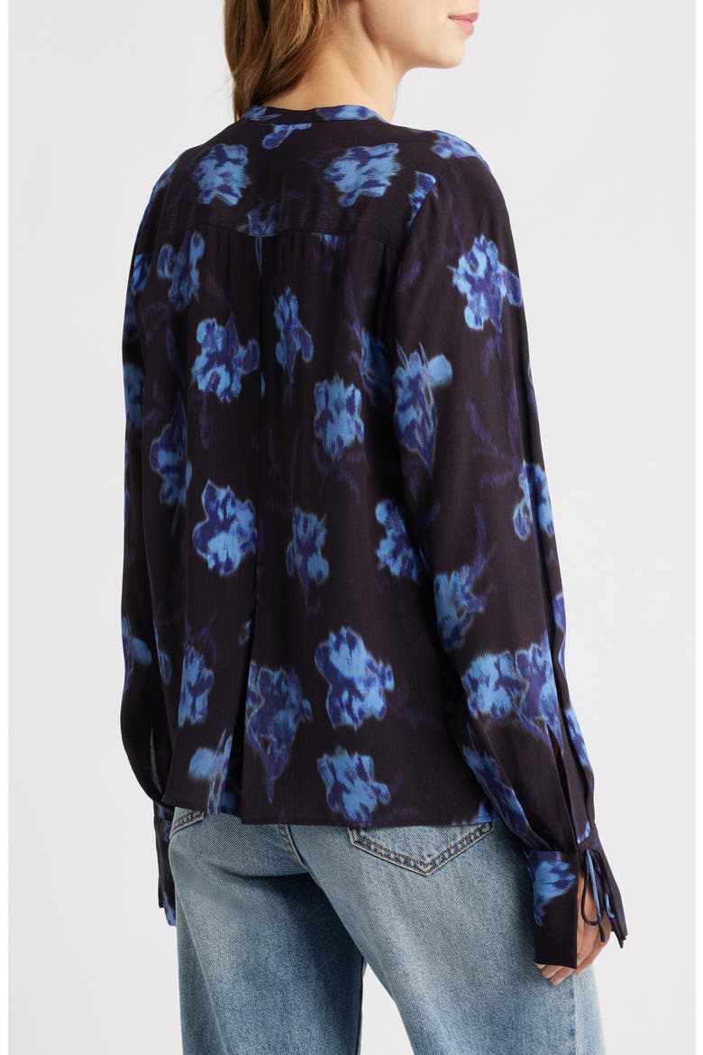 Arden Pleated Print Top, Alternate, color, DKFLO