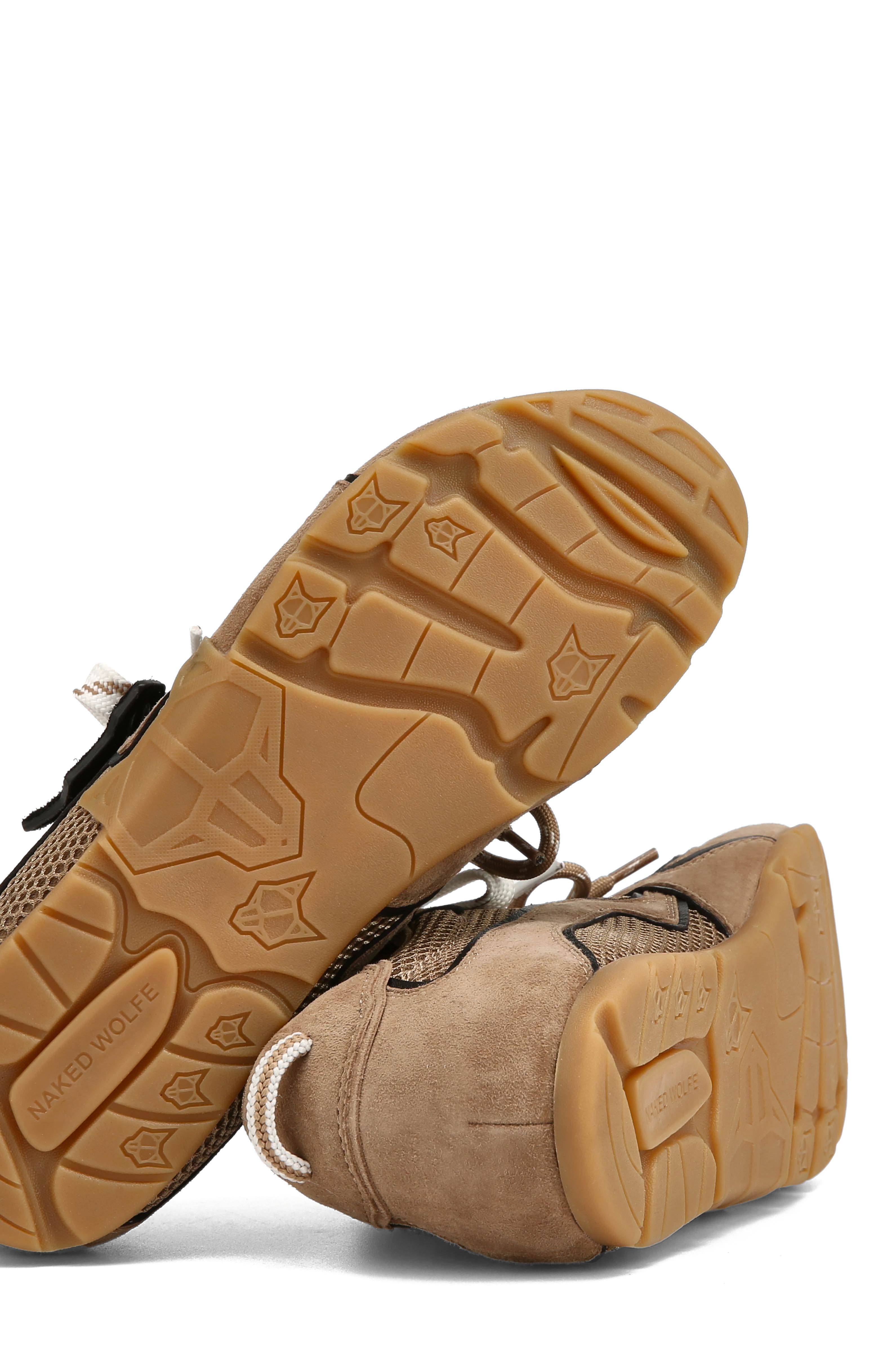 Naked Wolfe Adored Mesh Sneaker, Alternate, color, Taupe Mesh