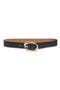 Cora Oval Buckle Leather Belt