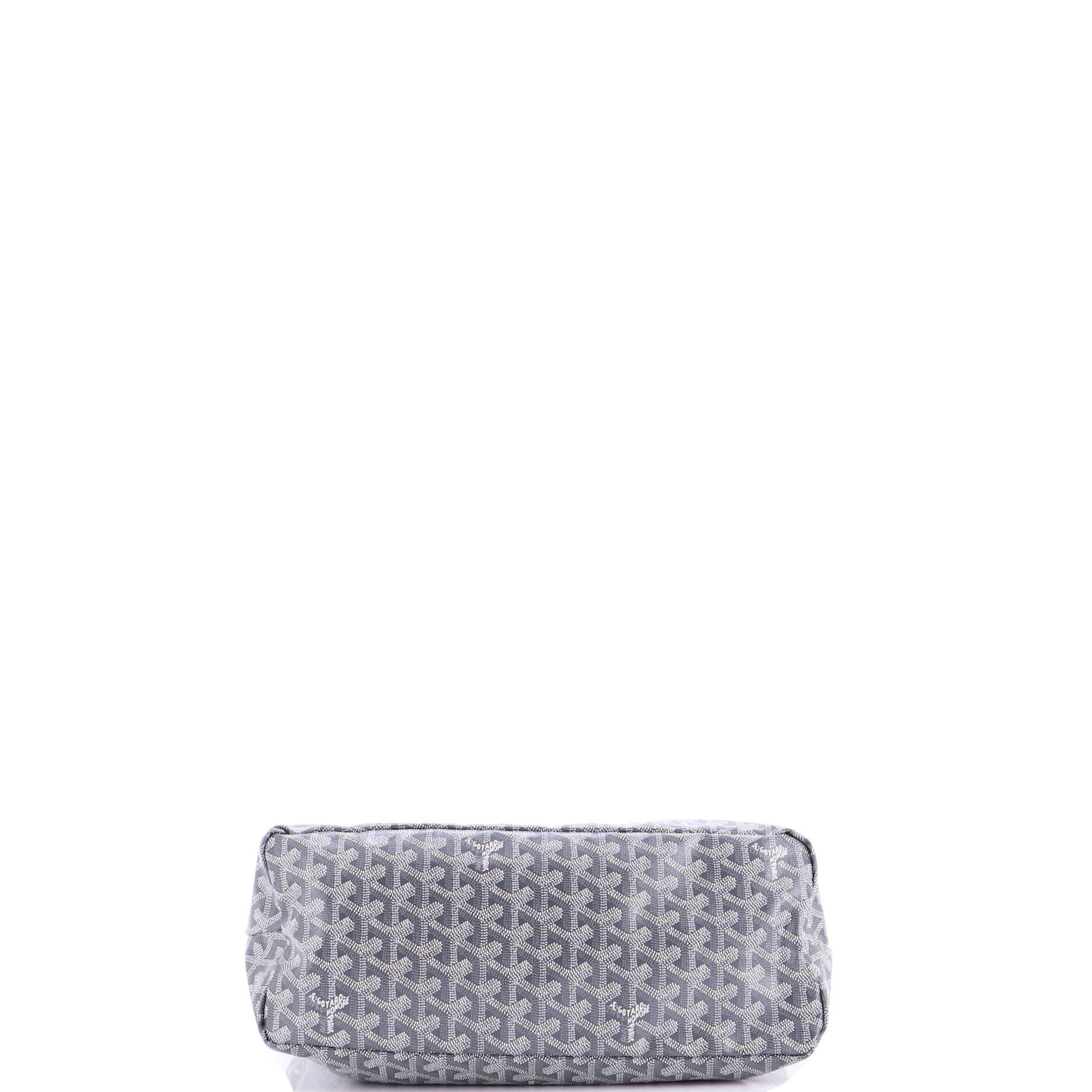 Pre-Owned Goyard Boheme Hobo Coated Canvas, Alternate, color, Gray