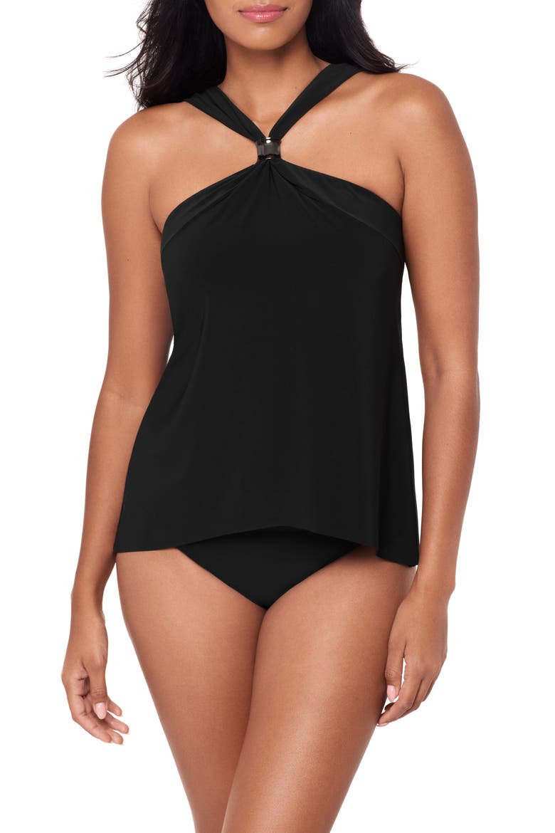 Faye Underwire Tankini Top, Main, color, BLACK