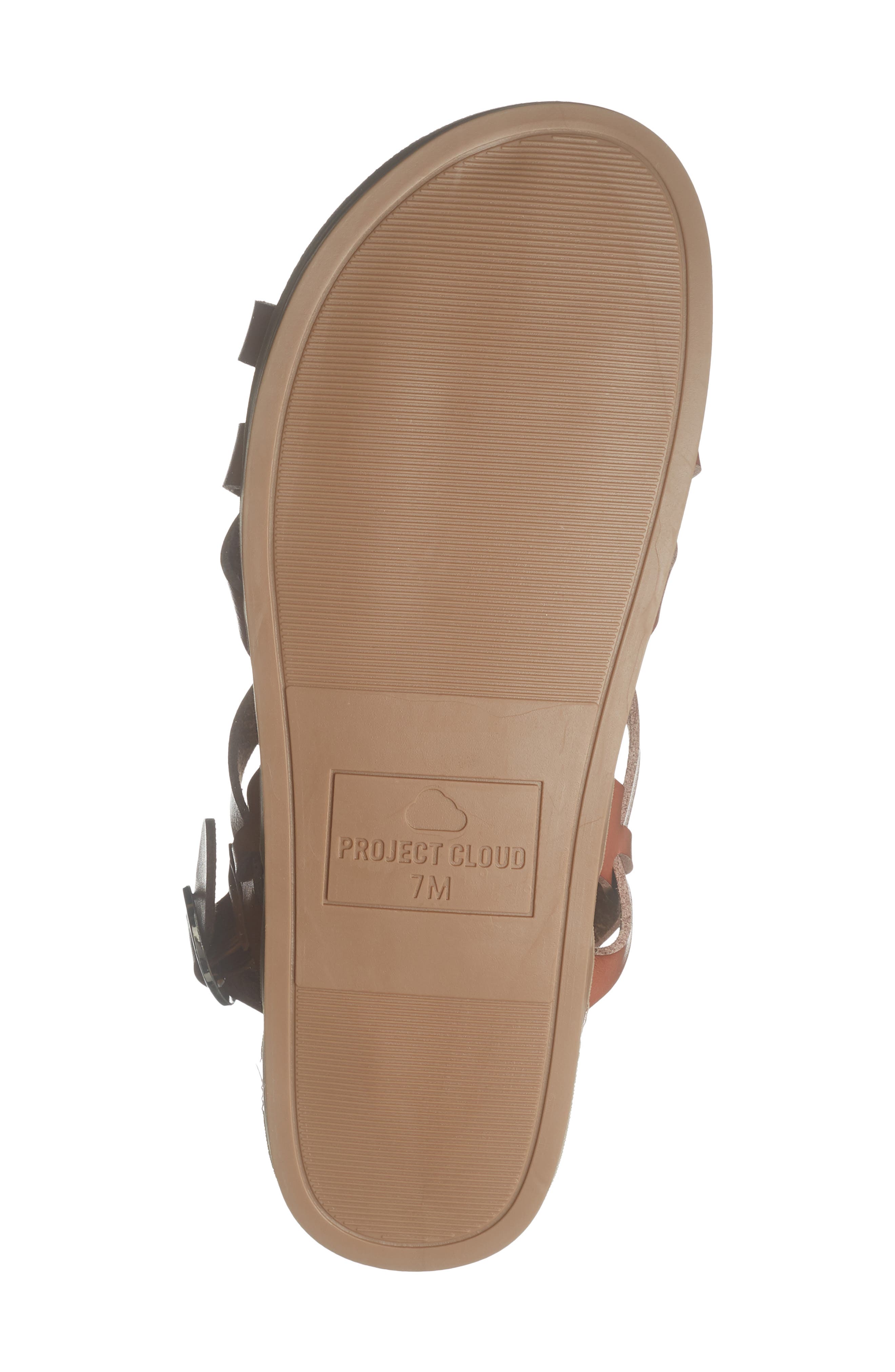 Project Cloud Faux Leather Sandal, Alternate, color, Dune