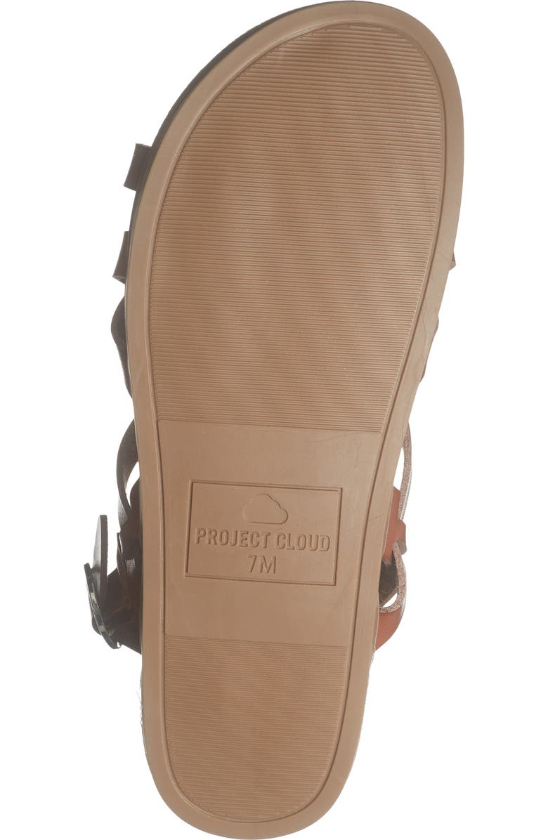 Project Cloud Faux Leather Sandal, Alternate, color, Dune