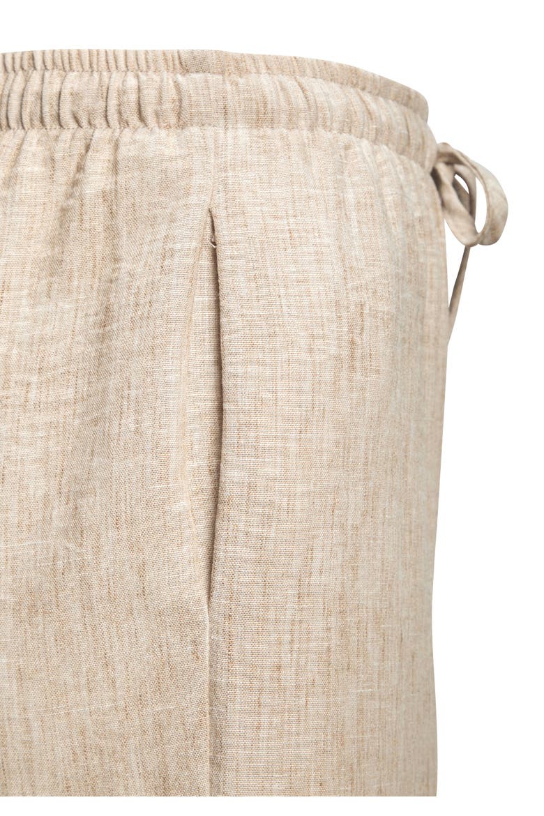 Textured Pull On Pants, Alternate, color, Beige Heather