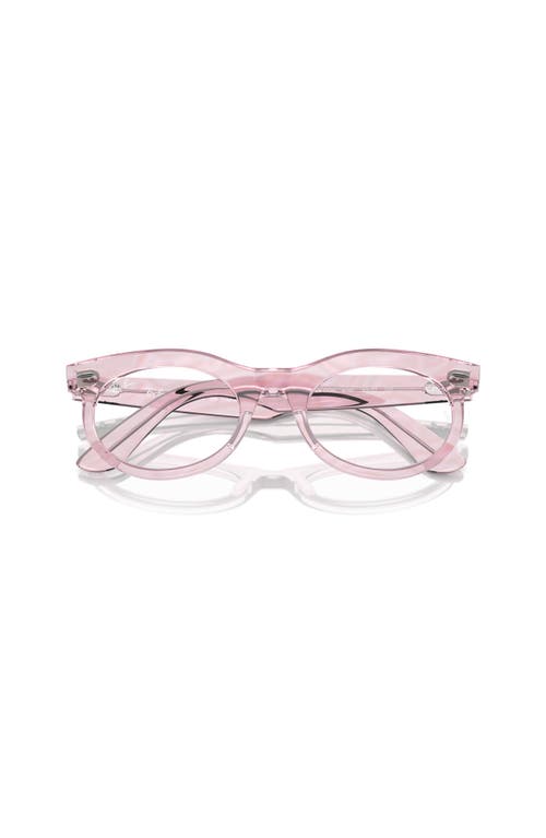 Ray Ban Ray-ban 50mm Oval Optical Glasses In Purple