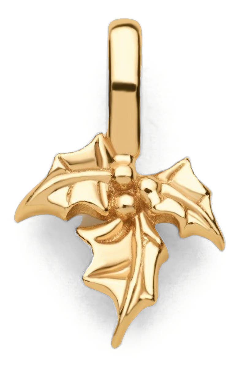 MADE BY MARY December Birth Flower Charm, Main, color, Gold Vermeil