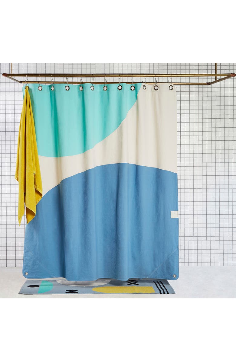 Quiet Town Half Moon Shower Curtain, Main, color,