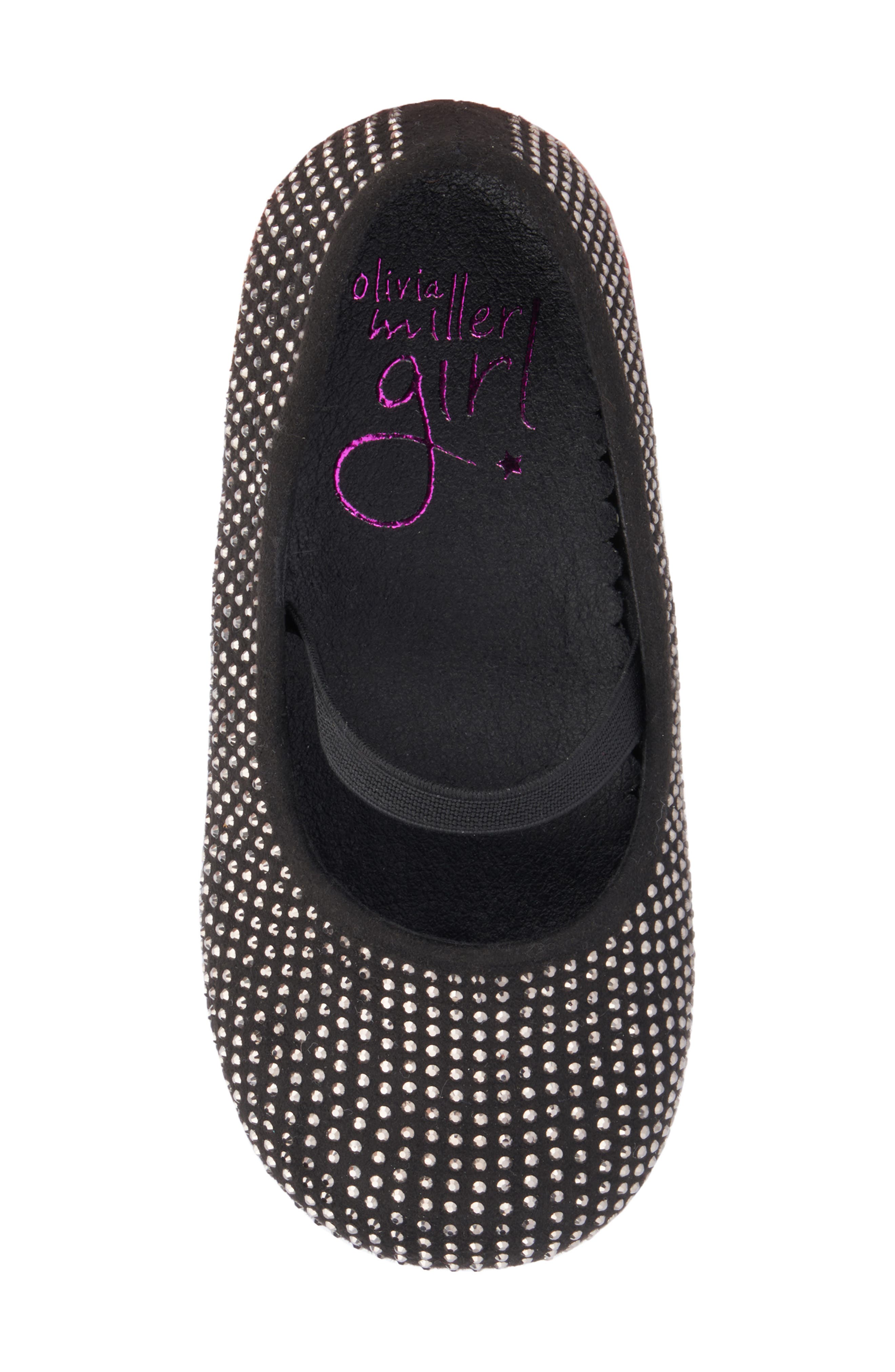 OLIVIA MILLER Kids' Moon Light Mary Jane Flat, Alternate, color, Black