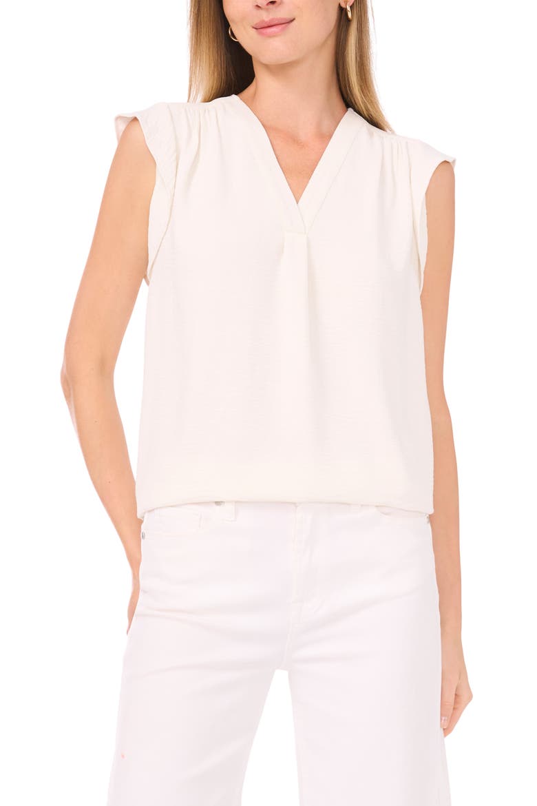 Flutter Sleeve Top, Main, color, NEUTRAL