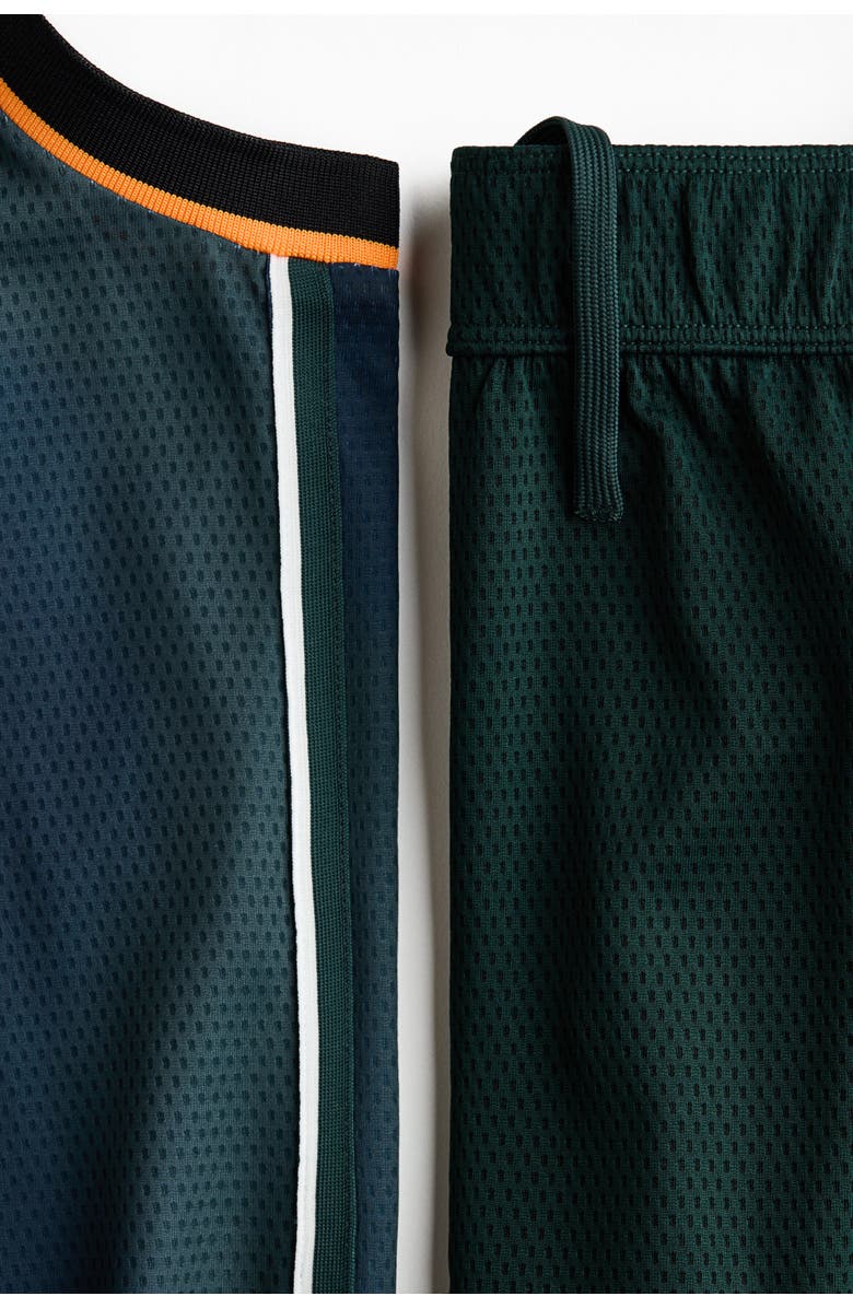 H&M 2-piece Sports Set With Drymove, Alternate, color, Dark Green/03