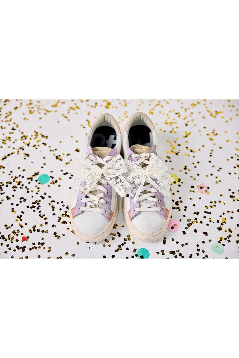 Lace Bows and Gold Charms Shoe Charm Set 5pc, Alternate, color, Multicolor