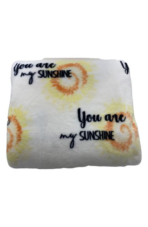 You Are My Sunshine Plush Fleece Throw Blanket