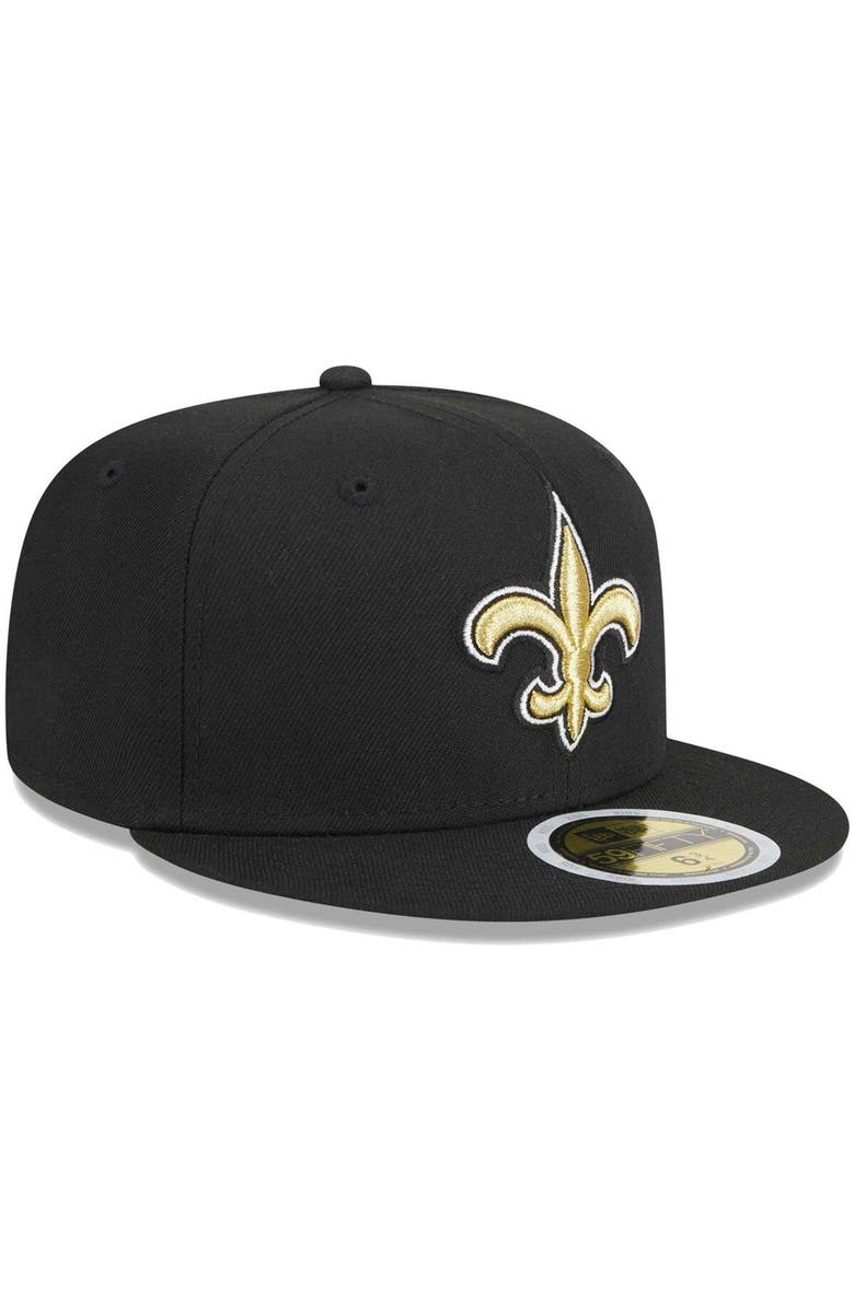 New Era Youth New Era Black New Orleans Saints  Main 59FIFTY Fitted Hat, Alternate, color, Black