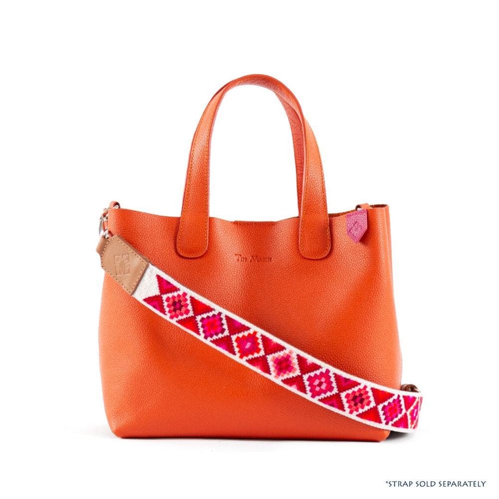 Emma Leather Crossbody, Alternate, color, Orange