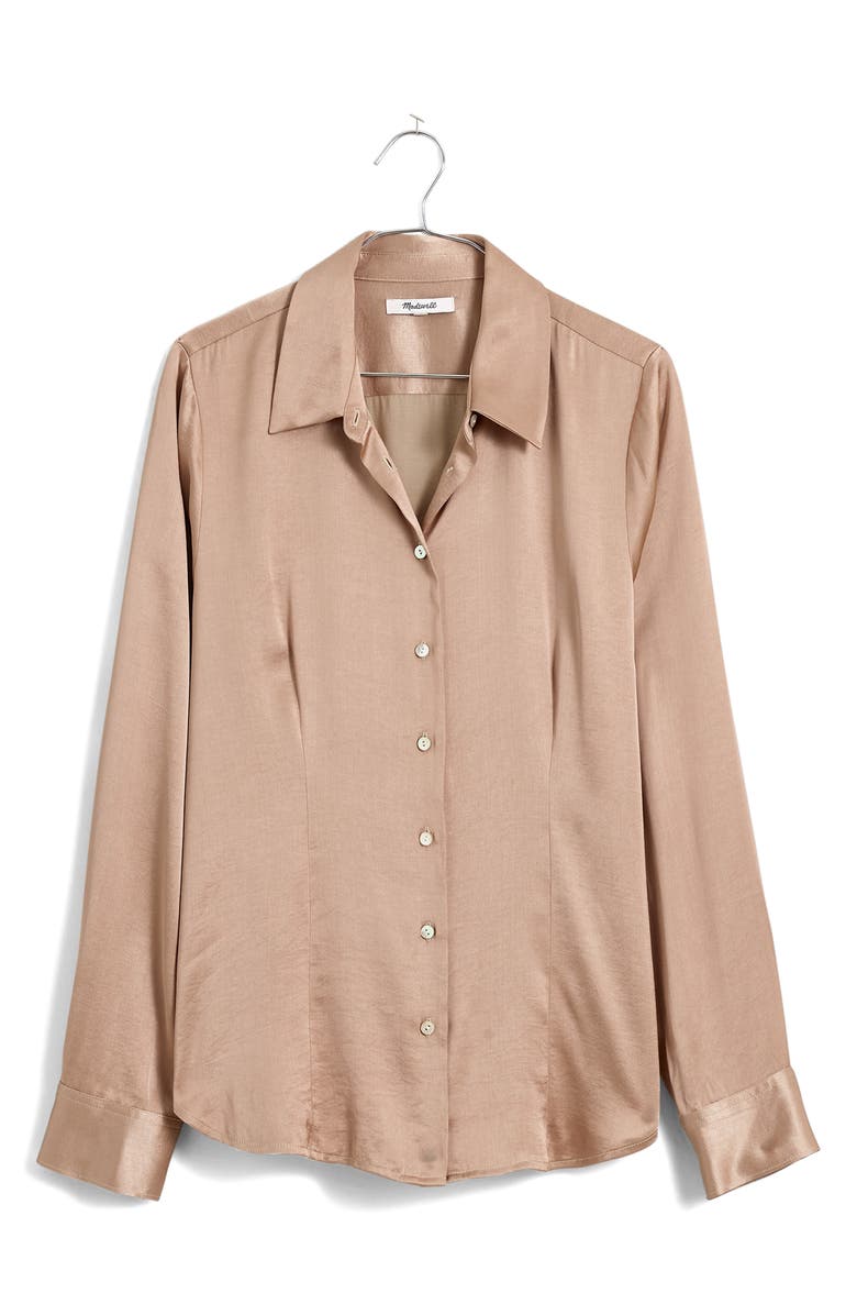 Madewell Enzo Button-Up Shirt, Alternate, color, Matchstick